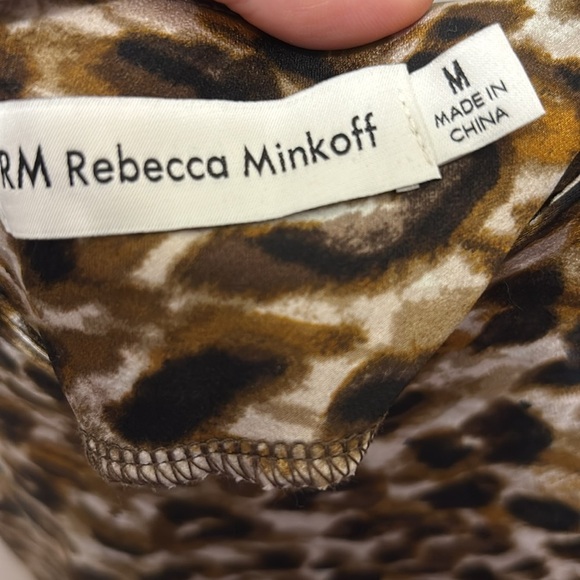 New Rebecca Minkoff Cheetah Animal Print Midi Slip Tank Dress Size Medium - Picture 4 of 6